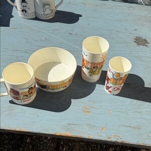 Colorful Cartoon Character Dining Set